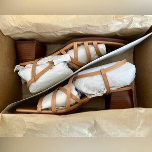 Madewell Alissa Strappy Sandal - Amber Brown - Size 10